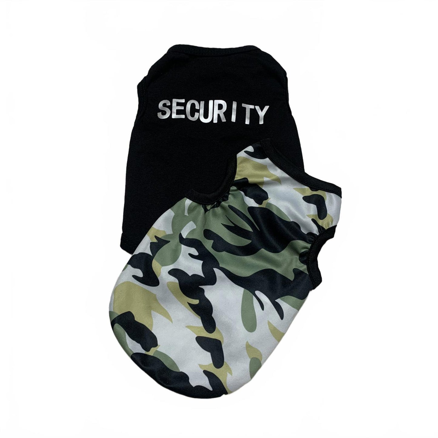 Two pack Dog Shirt Small Black Security & Camo