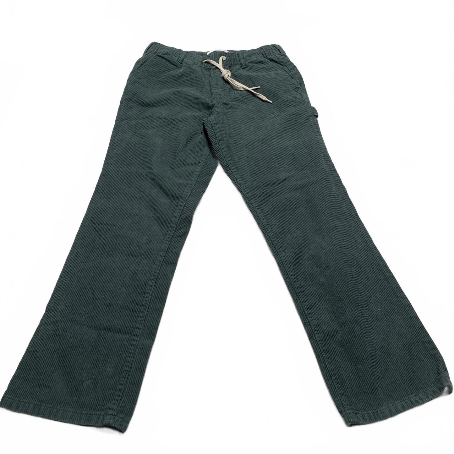 Pacsun Women's Size S Green Loose Fit Elastic Waist Corduroy Pants 30 X 28.75