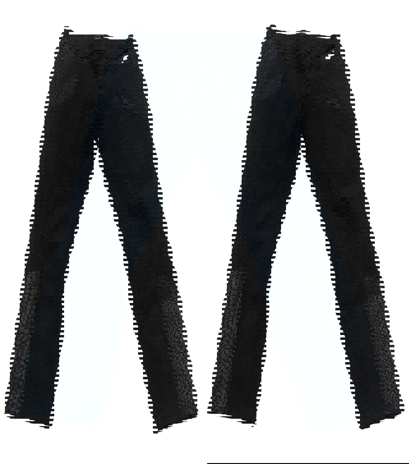 Andrew Marc NY Women's M Pull On Snake Print Black Pants