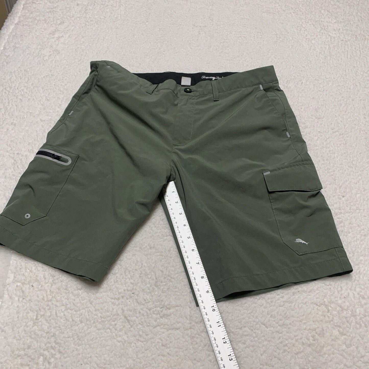 Tommy Bahama Island Zone Army Green Men's Shorts Size 34 Golf Shorts