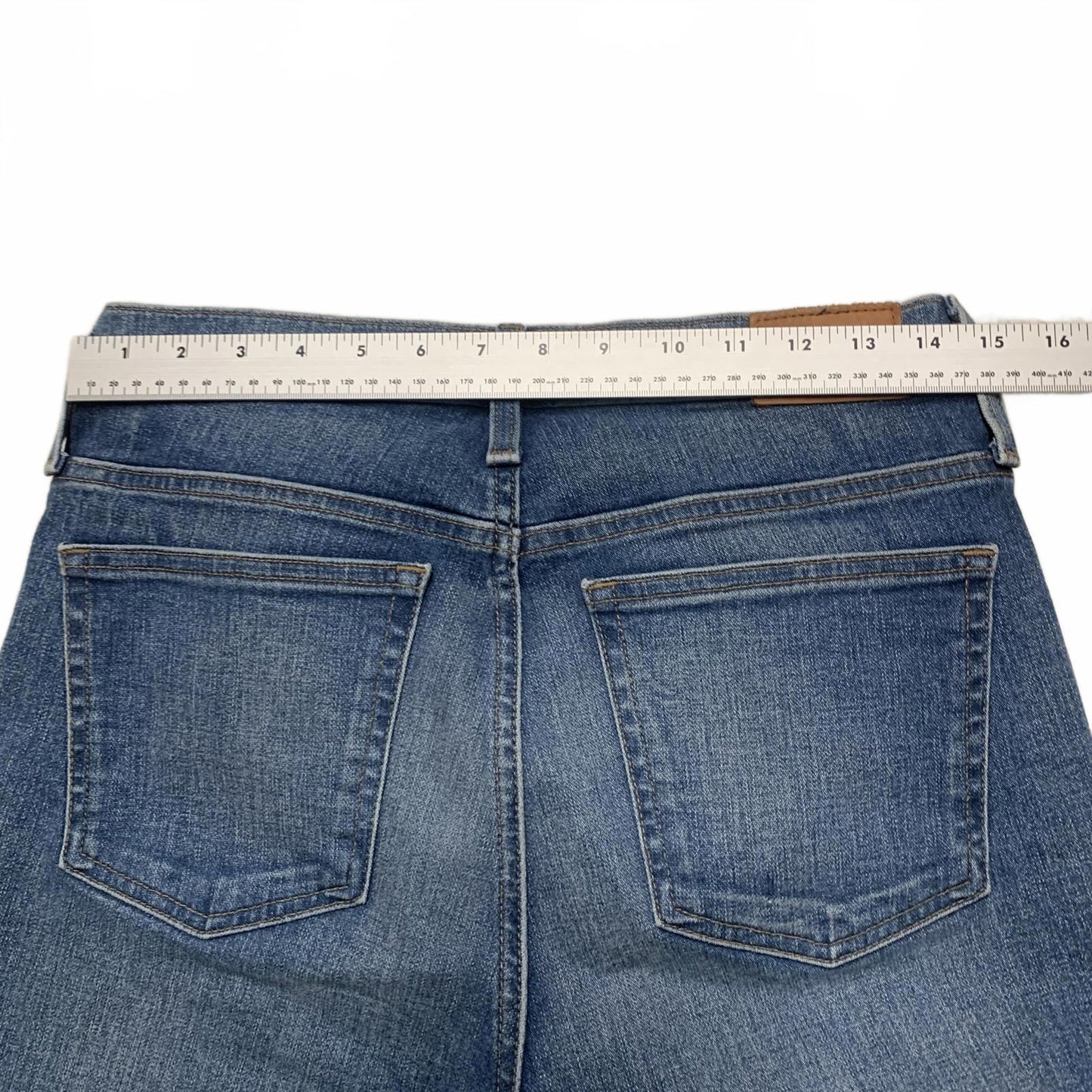 J.Crew Women's Size 29 Blue Denim Flare Boot Crop Jeans 30 X 25.5