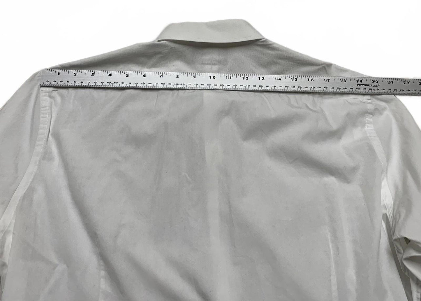 Black Brown 1826 Men's Size 17 Slim Fit Button Dress Shirt 100% Egyptian Cotton