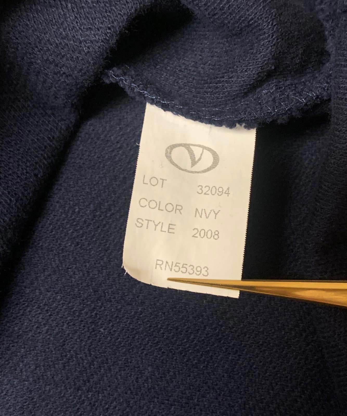 Vantage Men's Size Medium Navy Blue Polo Shirt 100% Combed Cotton