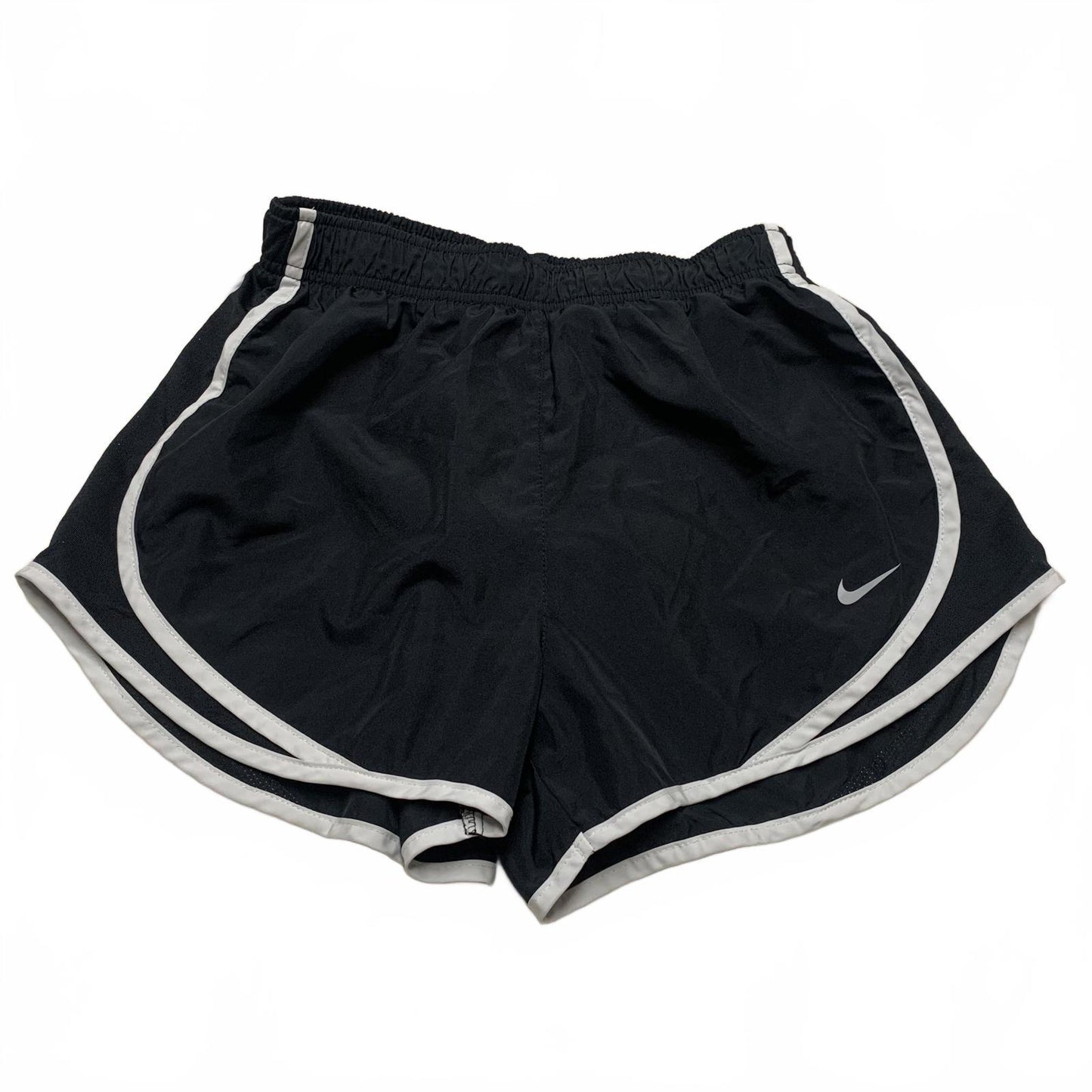 Nike Dri Fit Women's Sz Small Running Shorts Black White Trim