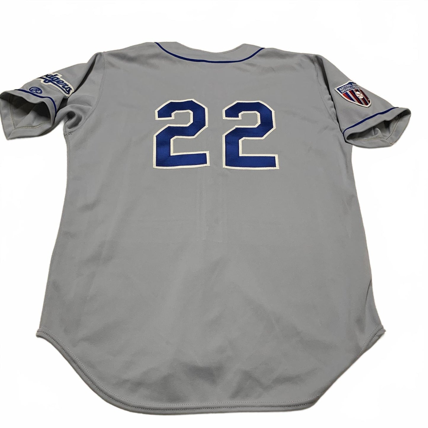 VTG 80s 90s Rawlings Midville #22 Dodgers Baseball Jersey Mens Sz 44 Gray