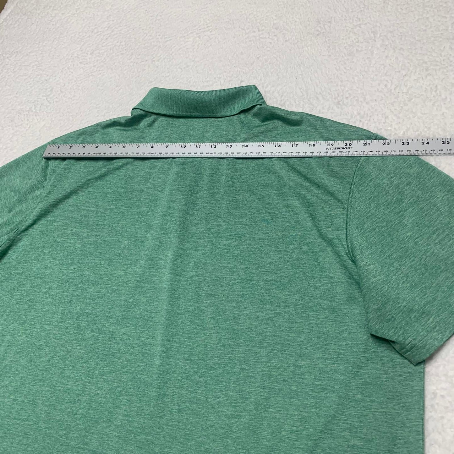 Haggar Mens Size XXLarge Green Comfort Fit Polo Shirt