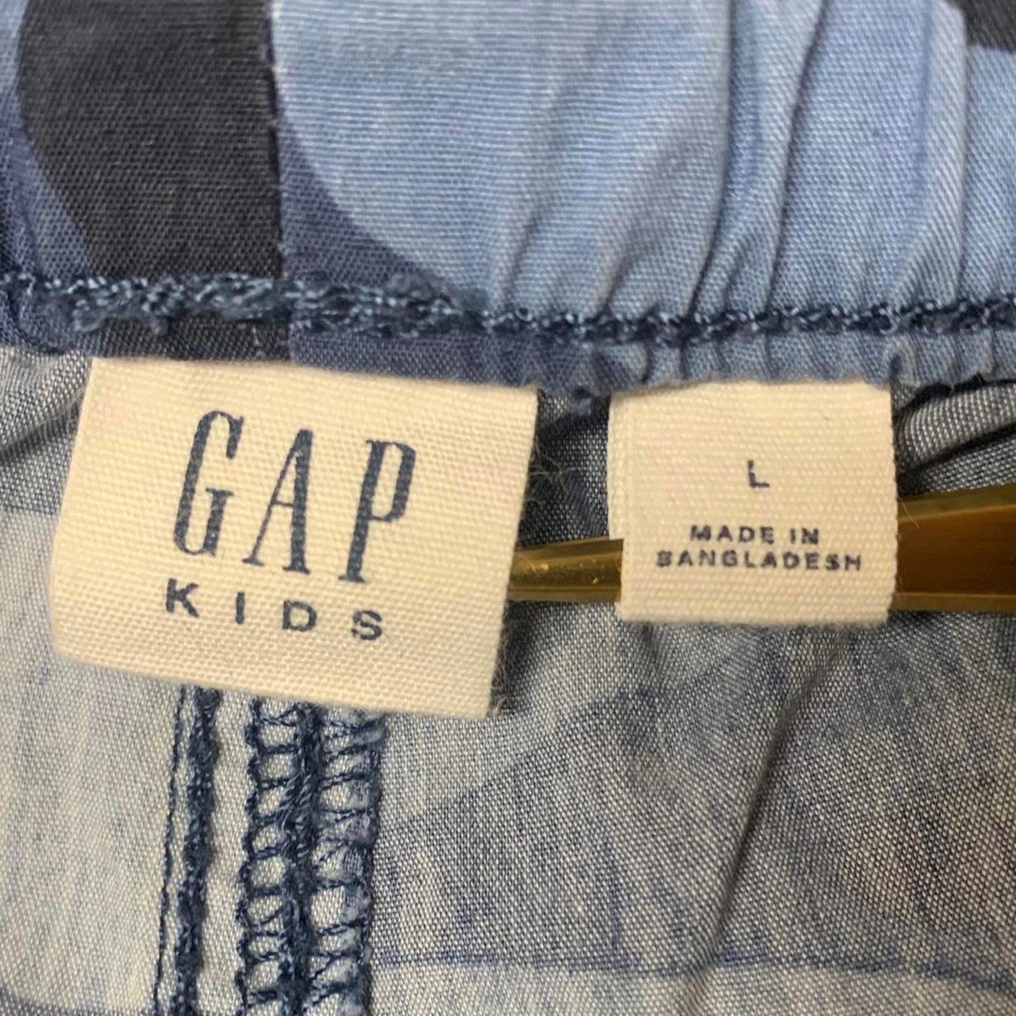 GAP Kids Sz Large Blue Camouflage Cargo Shorts Summer W22