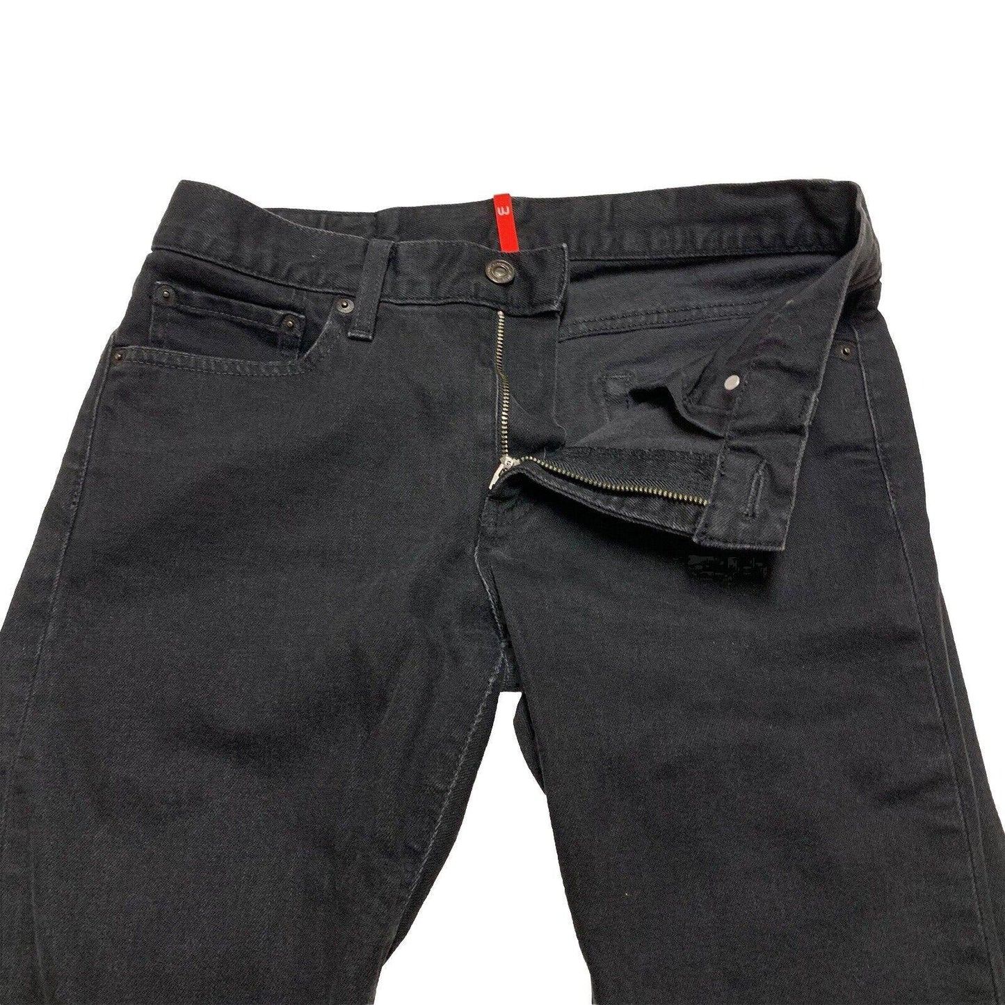UNIQLO Girls Size 5 Black Jeans Slim Fit Straight Legs from Japan