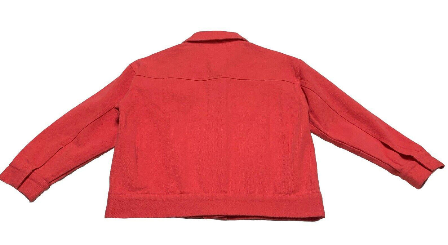 Anthropologie Pepaloves Women’s Small Cranberry Jean Jacket