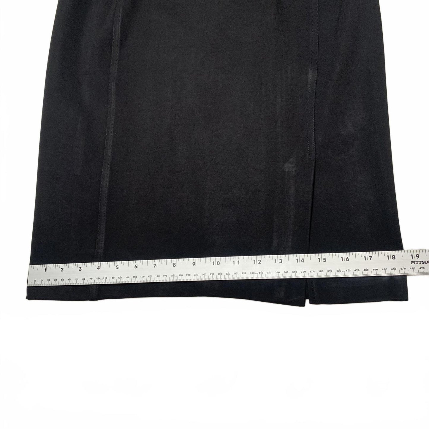 Ivanka Trump Womens Black Elegant Pencil Skirt Stretch 30" Waist Pull On