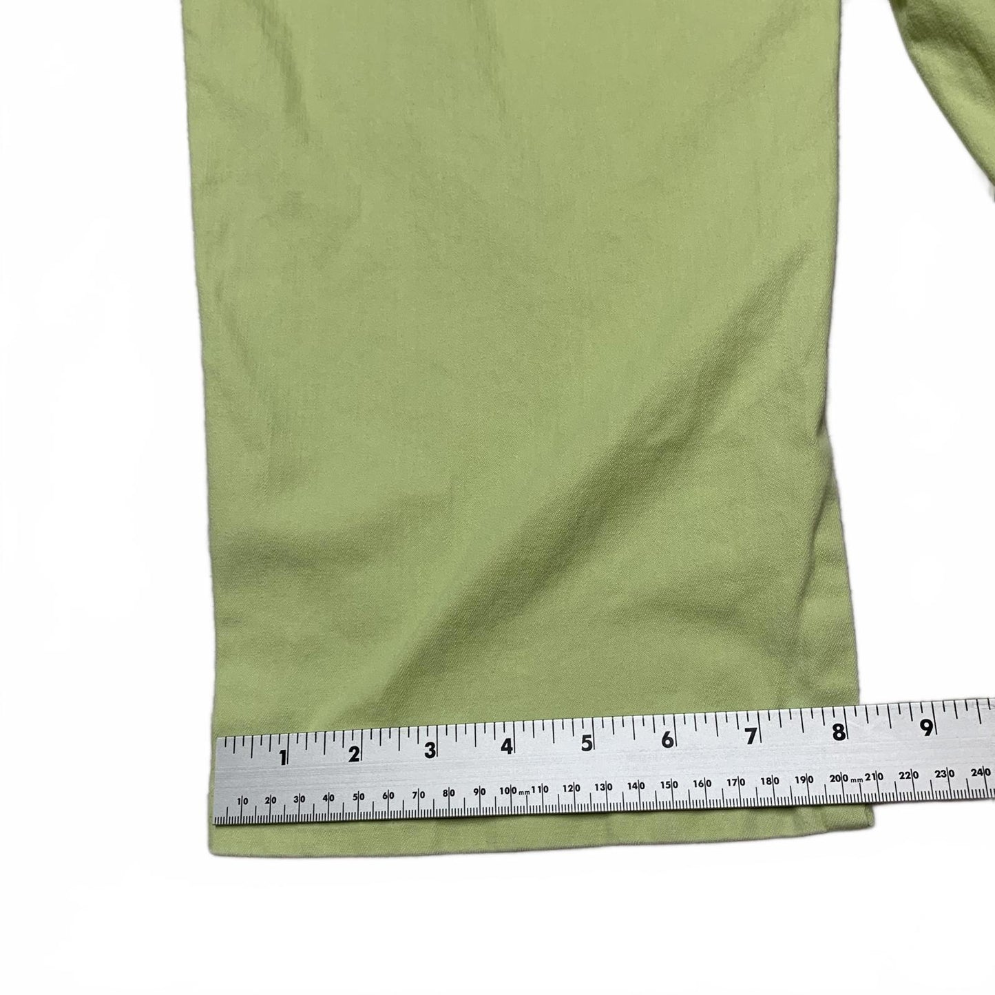 Talbots Womens Sz 6P Green Stretch Cropped Pants W28.5