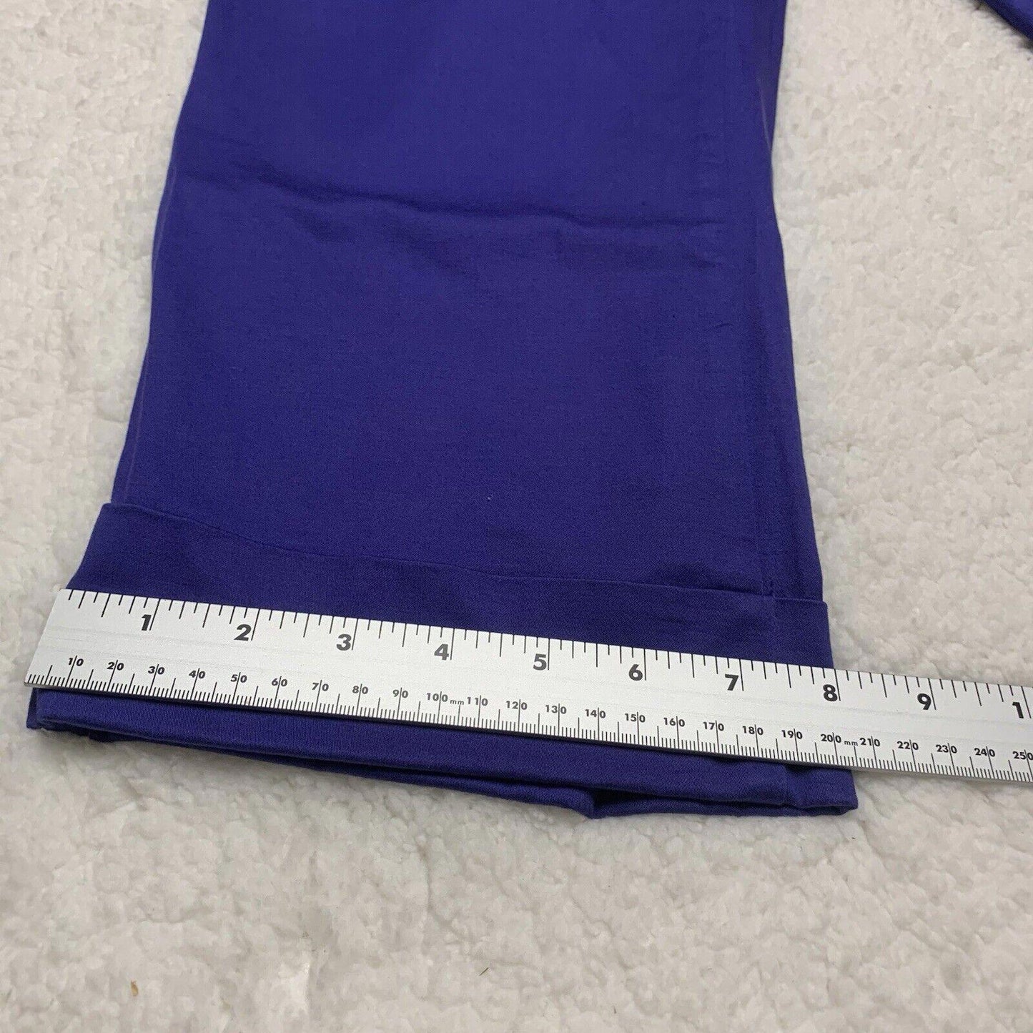 Mossimo Women’s 16 Capri Pants Slacks Purple Cuffed Stretch