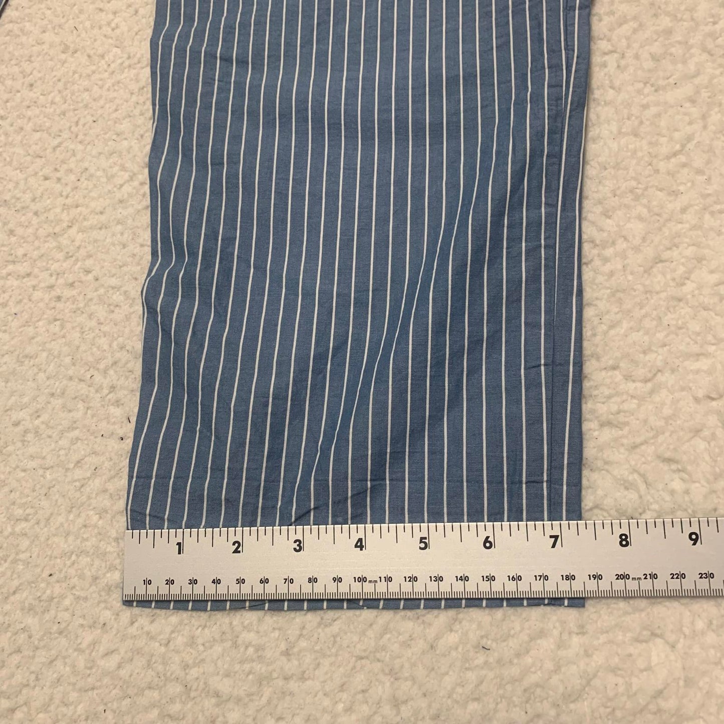 Cyrillus Paris Boys Sz 14A Blue Striped Lounge Pants Pajamas Cotton W25.5x29L