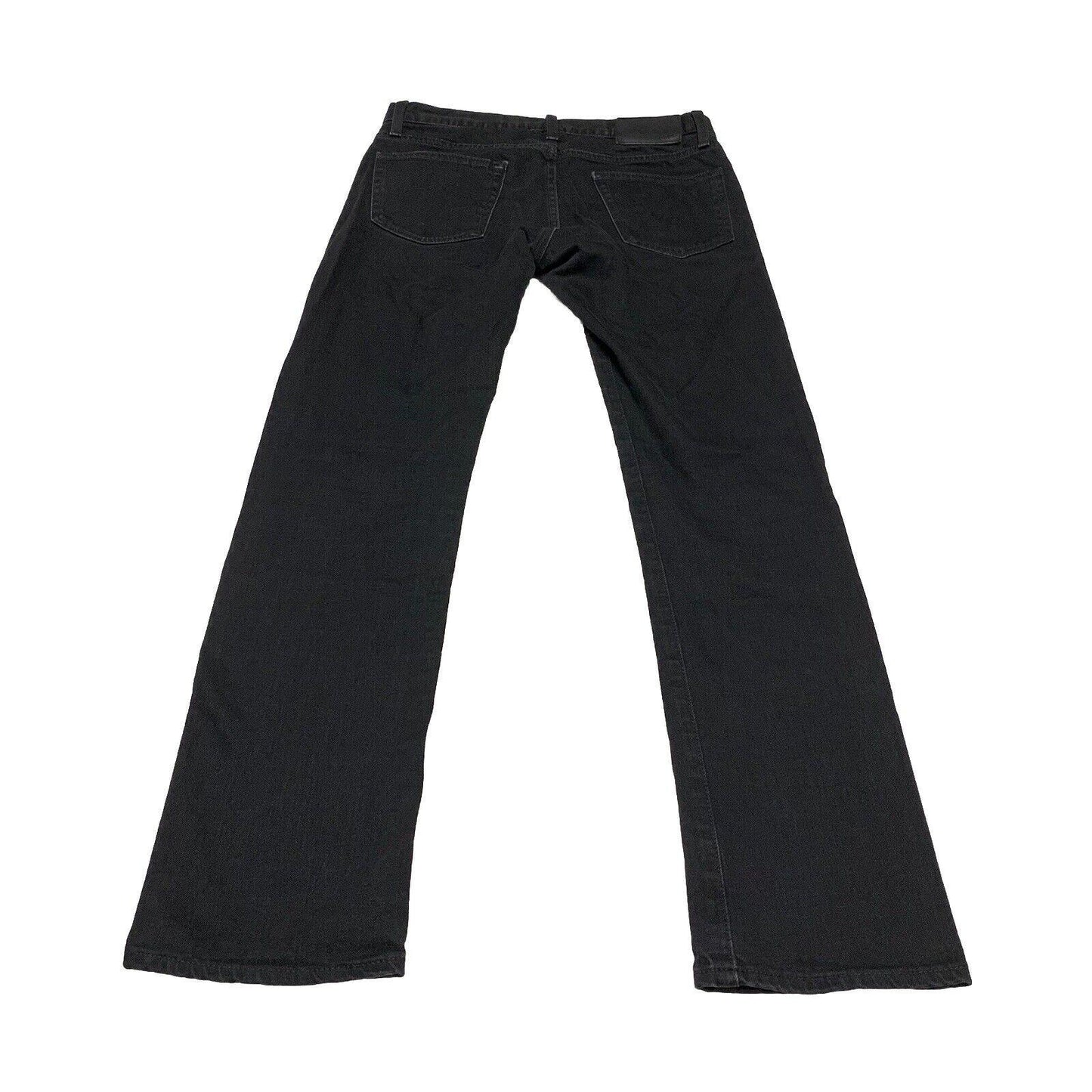 UNIQLO Girls Size 5 Black Jeans Slim Fit Straight Legs from Japan