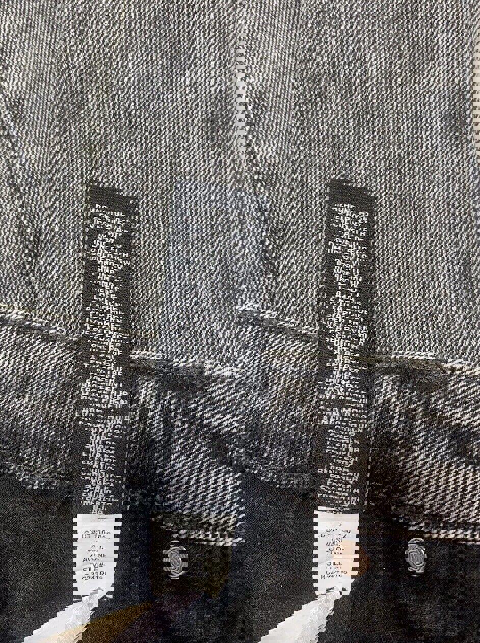 Kendall + Kylie Girl's Jeans Sz 3/27 Black The Icon High Rise Boo Wash Fray Hem