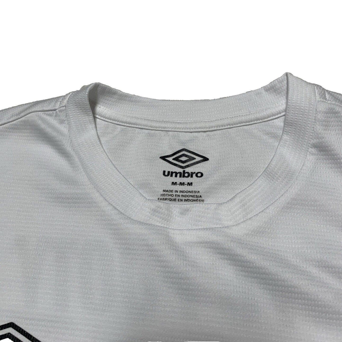 Umbro Men’s Size Medium White NYC Footy Soccer Jersey Polyester Sports Clothes