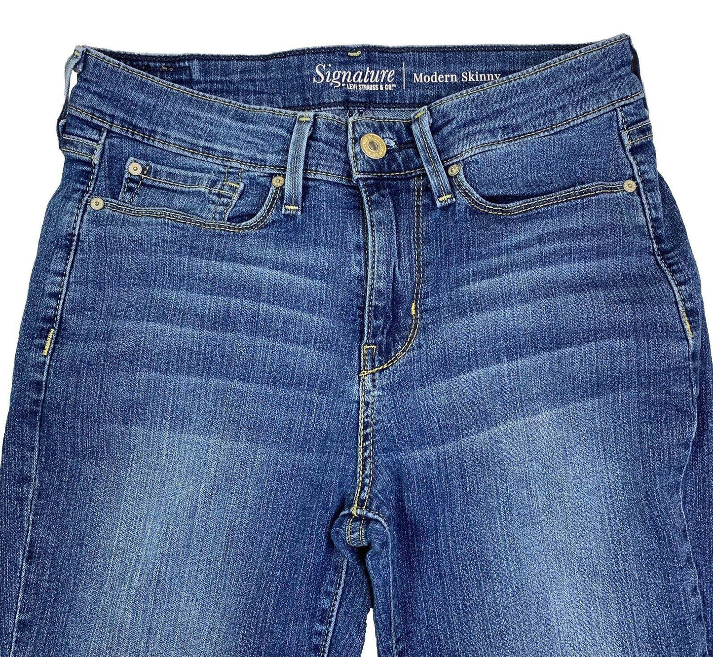 Levi Strauss Signature Jeans Girls' Blue Sz 4 M W27 L30