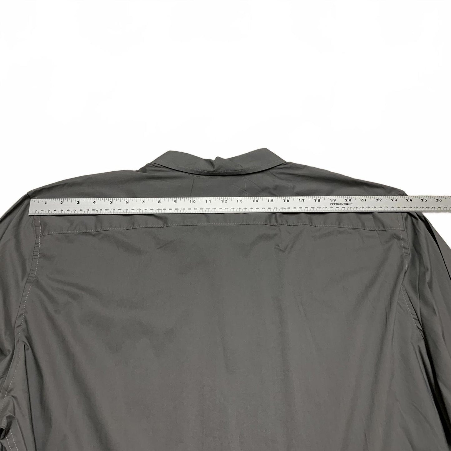 Basic Editions Men’s 4XLT Charcoal Gray Classic Button-Up Shirt