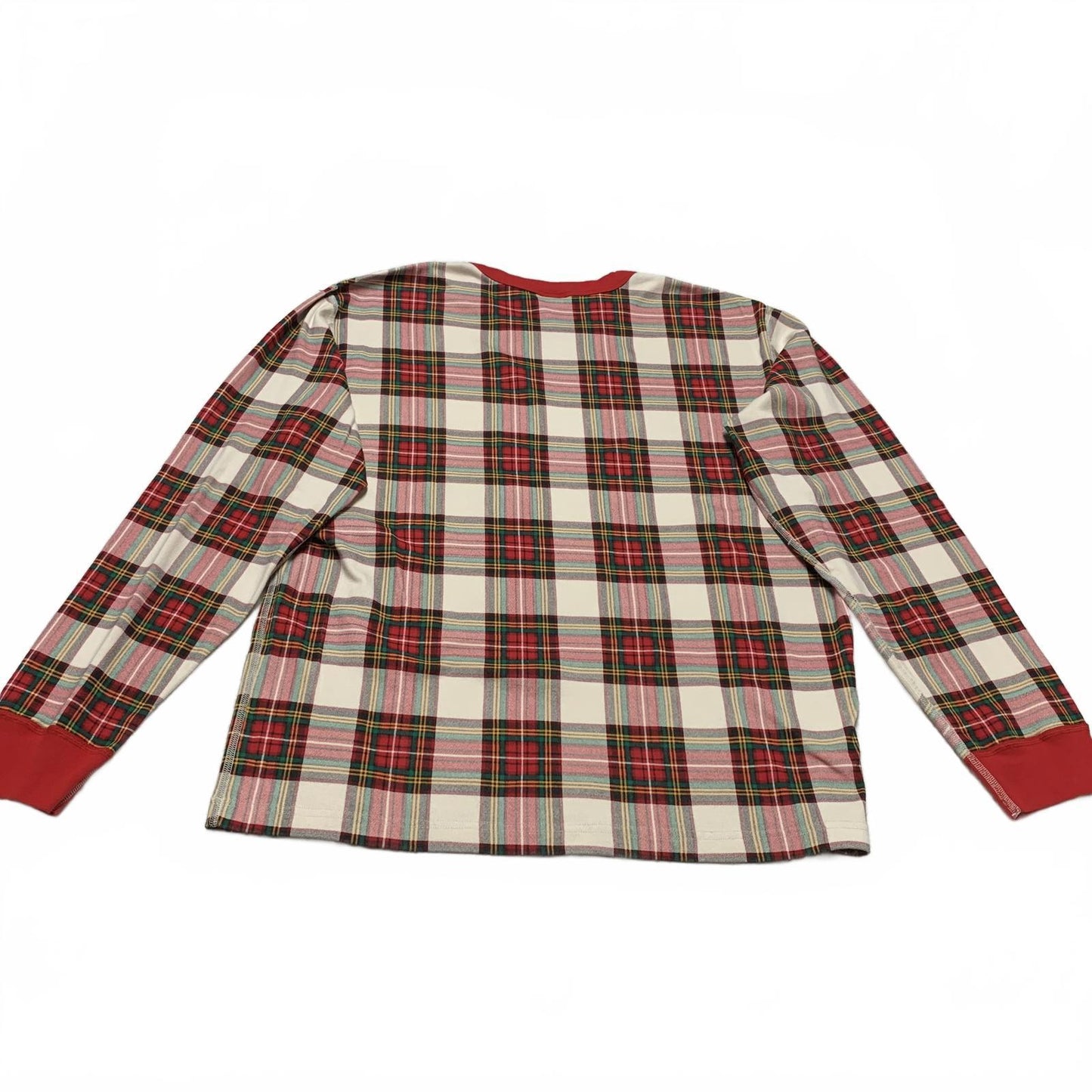 VTG Hanna Andersson Womens Size XXL Red Plaid Long Sleeve Shirt Organic Cotton