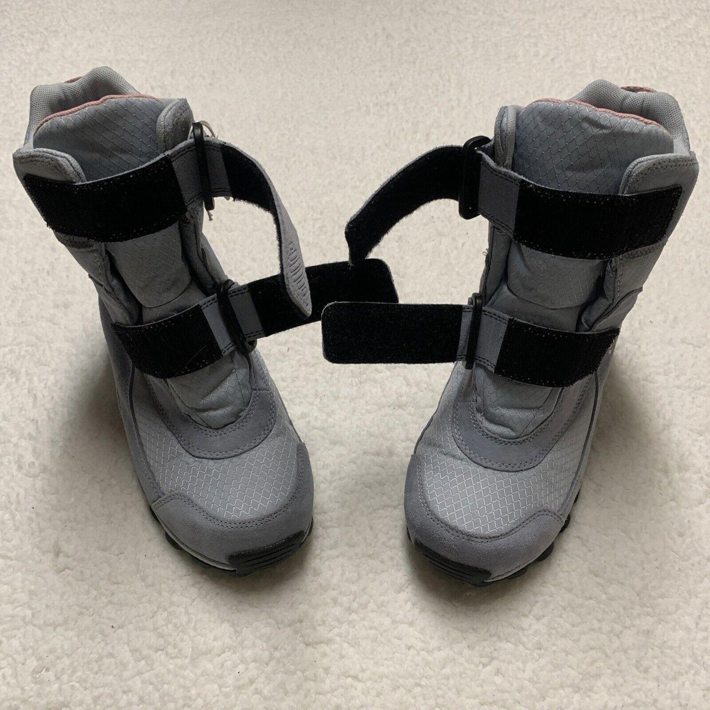 Columbia Youth Snow Boots Size 5 Waterproof Winter Omni-Grip Gray Pink