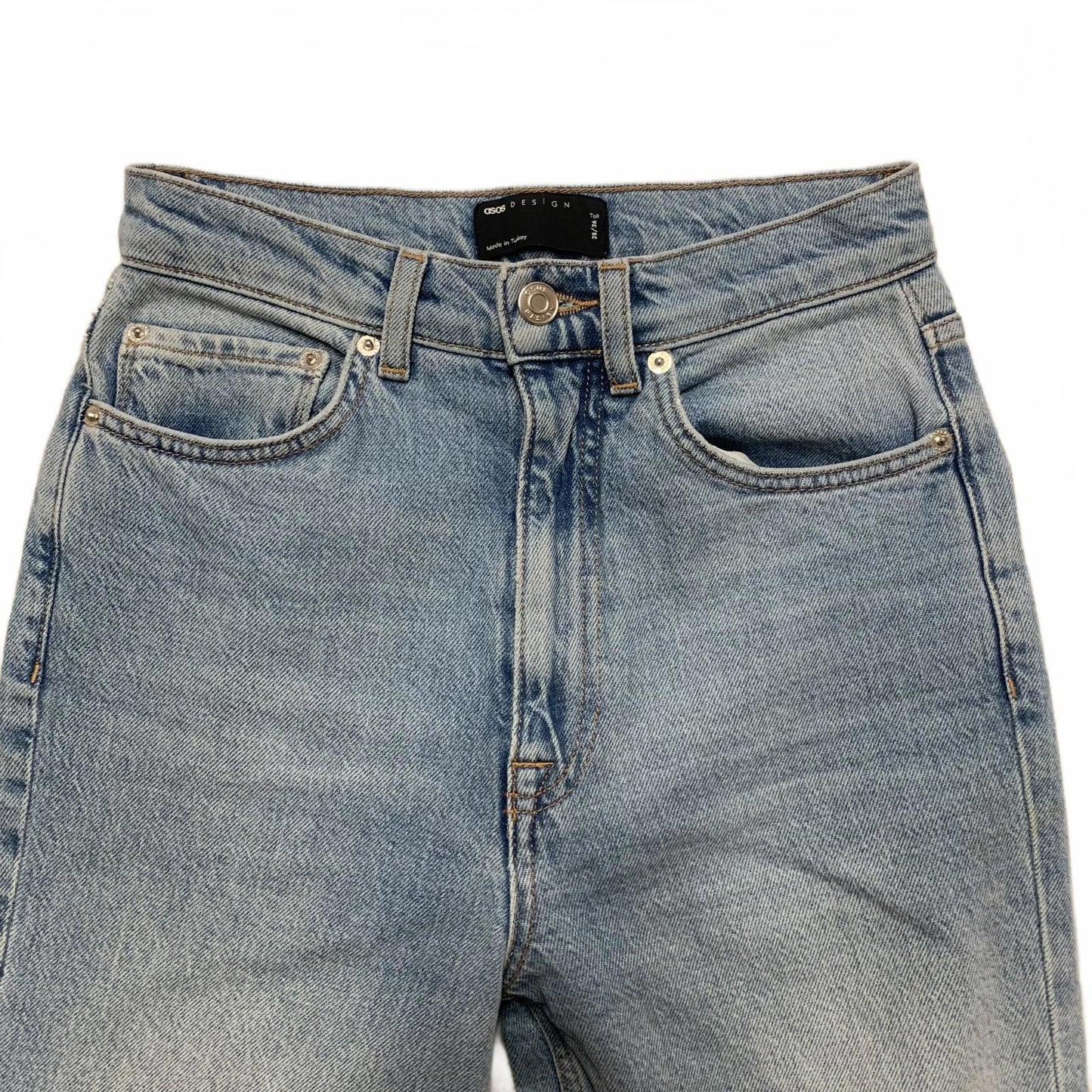 ASOS DESIGN Women's Jeans Size 25/36 Blue Denim High-Waisted 25 x 30.5 Actual