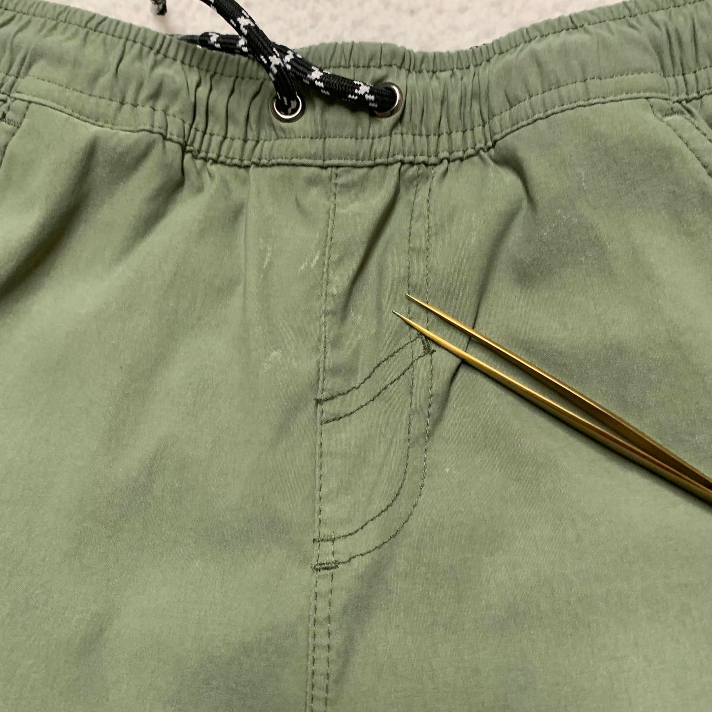 Weatherproof Vintage Cargo Shorts Kids Sz M (10/12) Olive Green W24