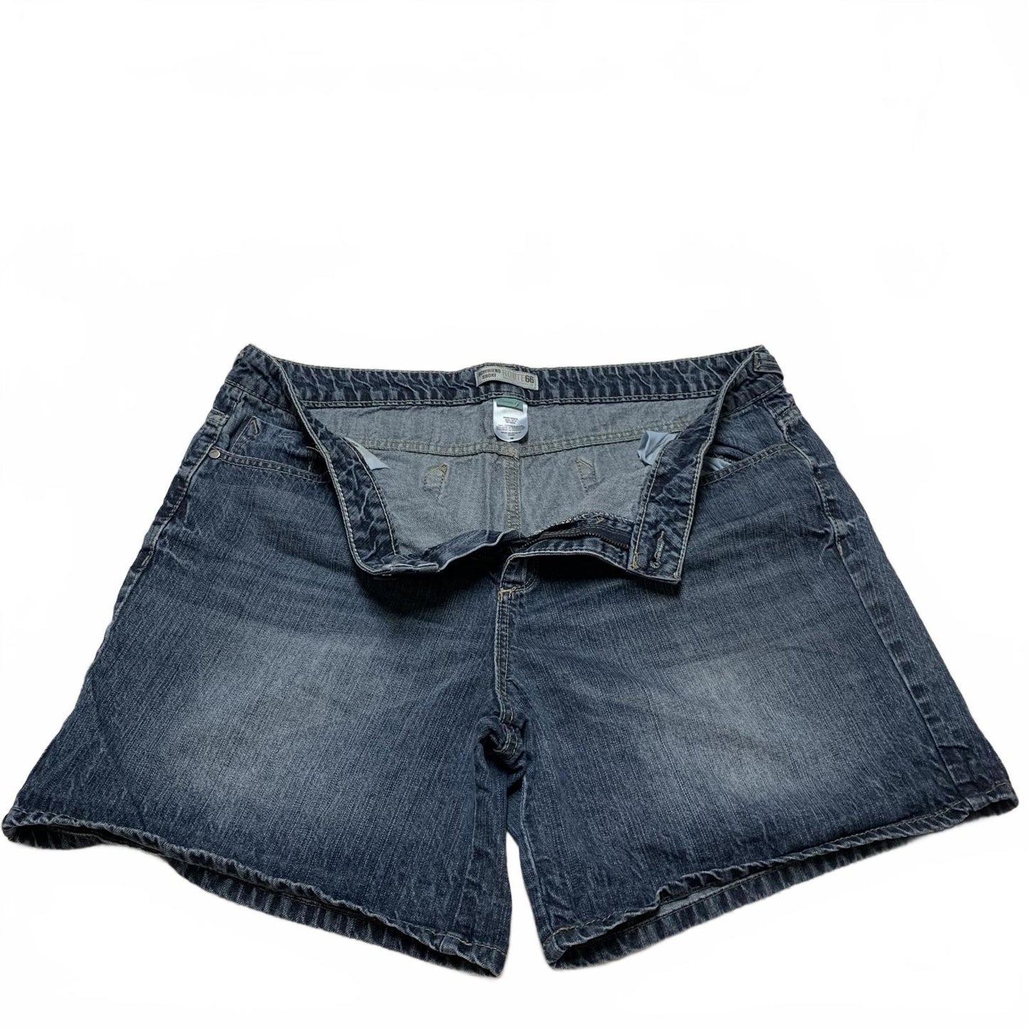 Route 66 Women's Size 16 Blue Wash Denim Shorts Jeans W 37