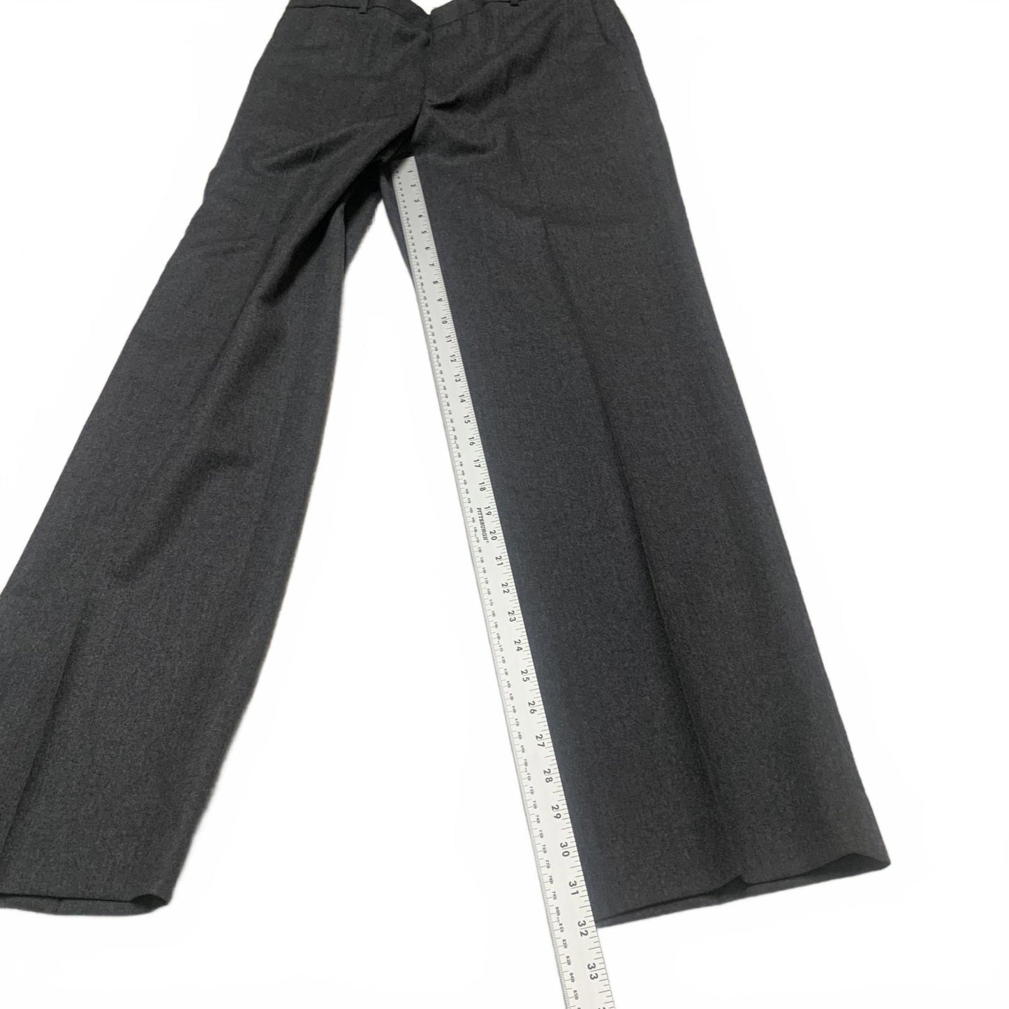 Geoffrey Beene Men's Size 34x32 Gray 100% Worsted Wool Dress Pants