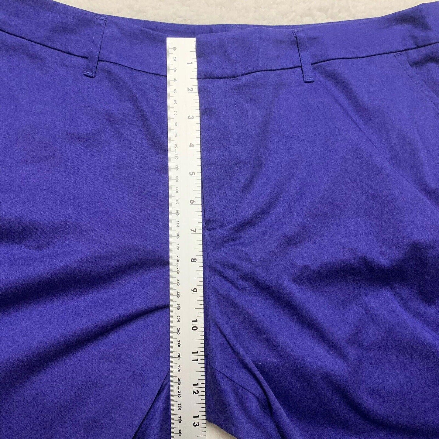 Mossimo Women’s 16 Capri Pants Slacks Purple Cuffed Stretch