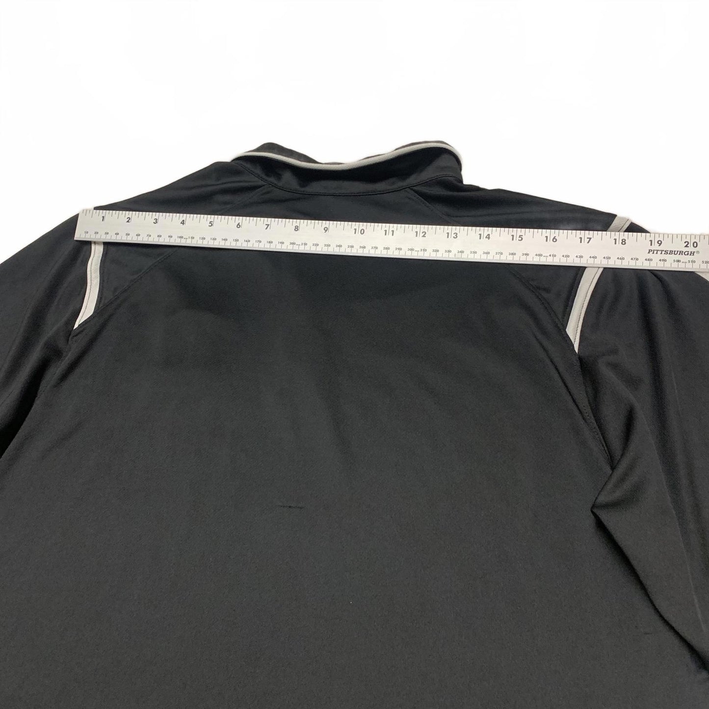 Nike DRI-FIT Mens Sz Large Black Lacrosse Polo Black