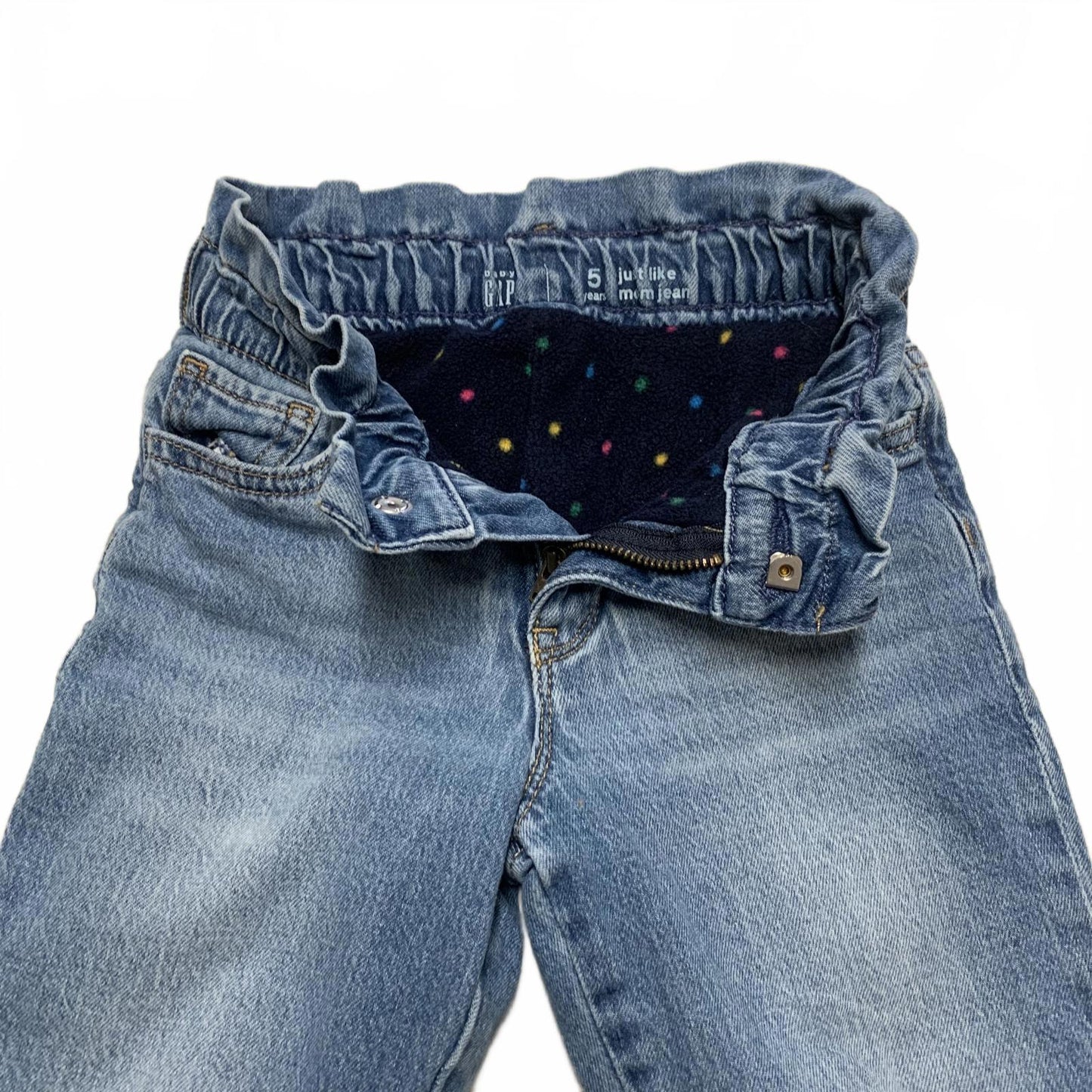Gap Kids 'Just Like Mom' Size 5 Denim Jeans Girls W18 x 17L Actual