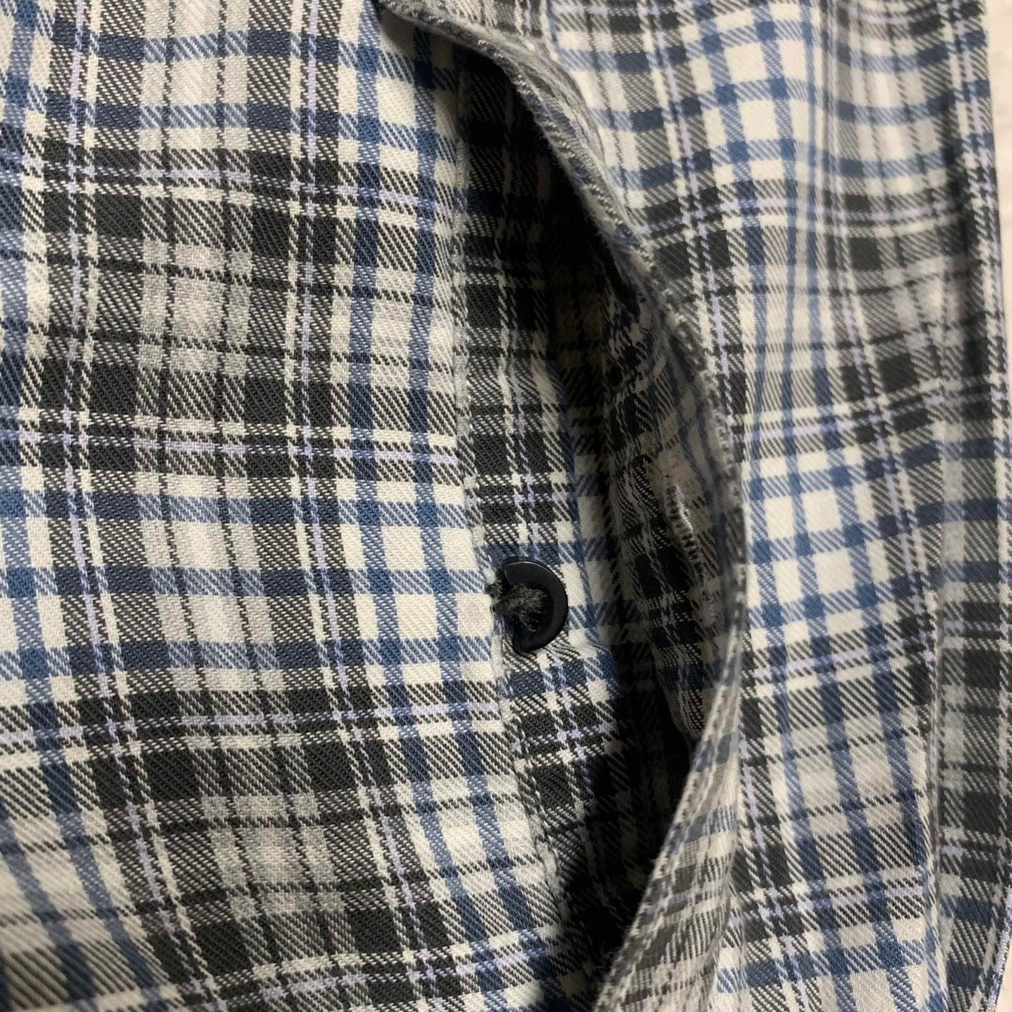 Maker Company Mens Size Large Black Gray Classic Plaid Shirt