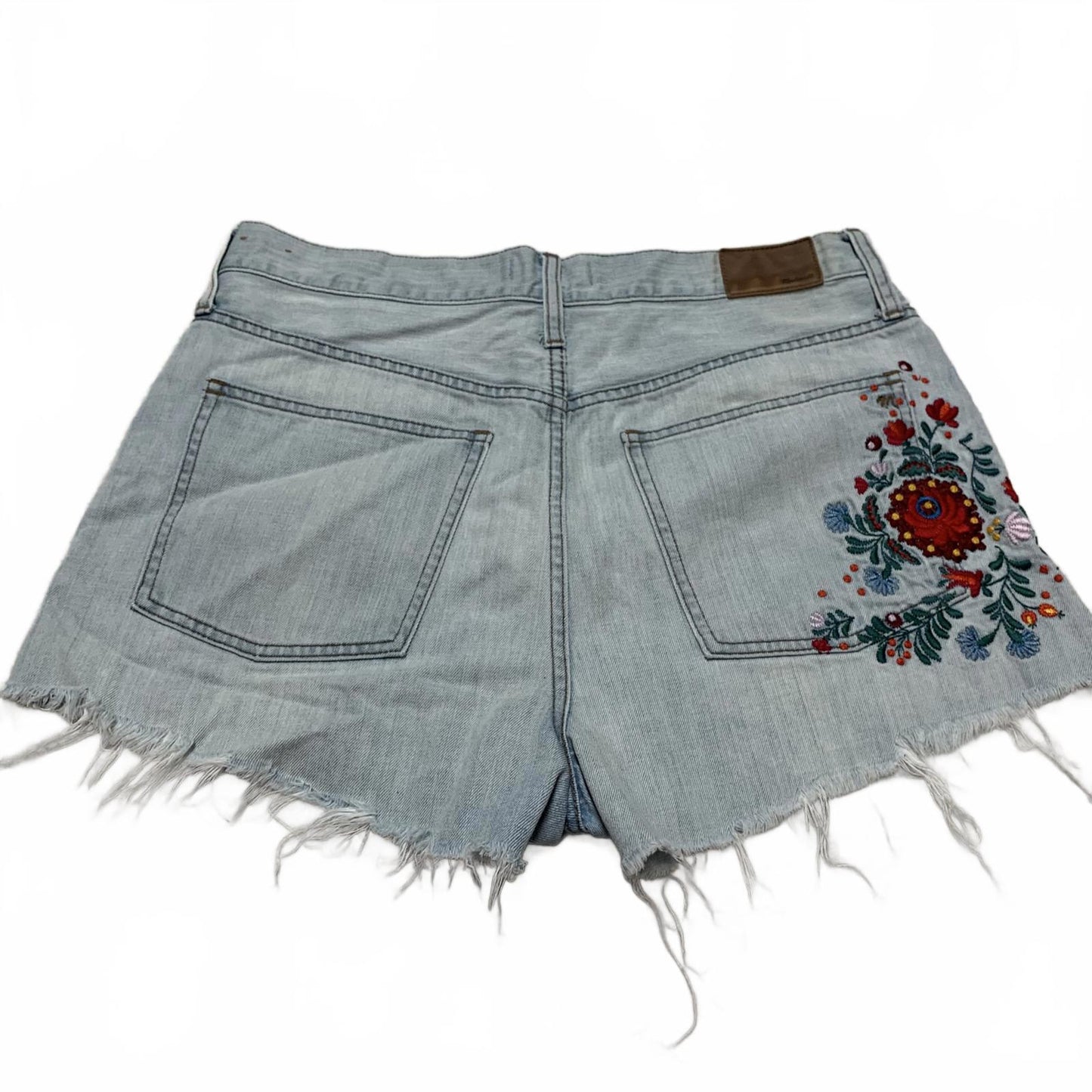 Madewell Embroidered Denim Cutoff Shorts Vintage Style Sz 30