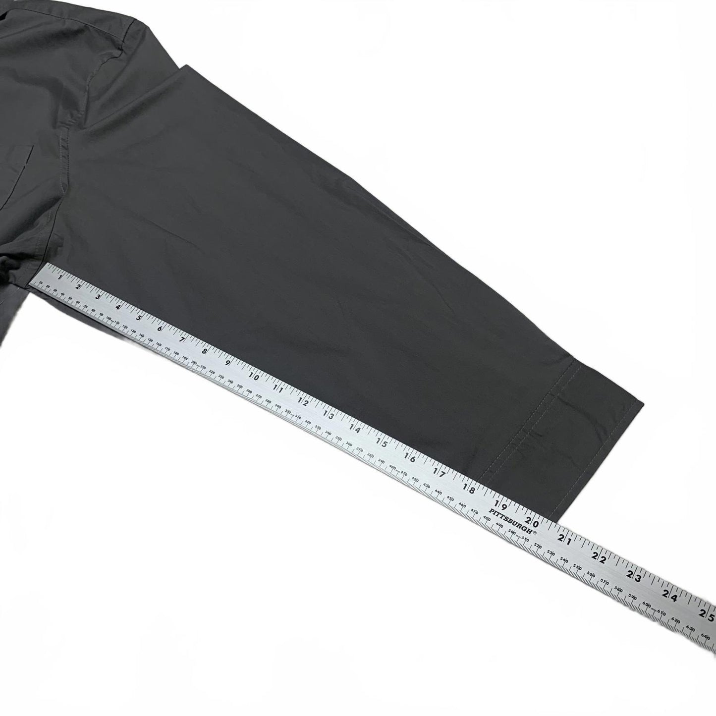 Basic Editions Men’s 4XLT Charcoal Gray Classic Button-Up Shirt
