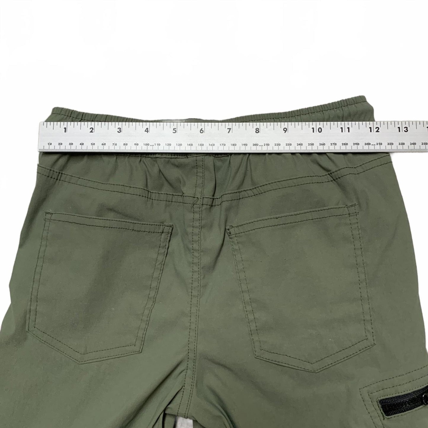 Weatherproof Vintage Cargo Shorts Kids Sz M (10/12) Olive Green W24