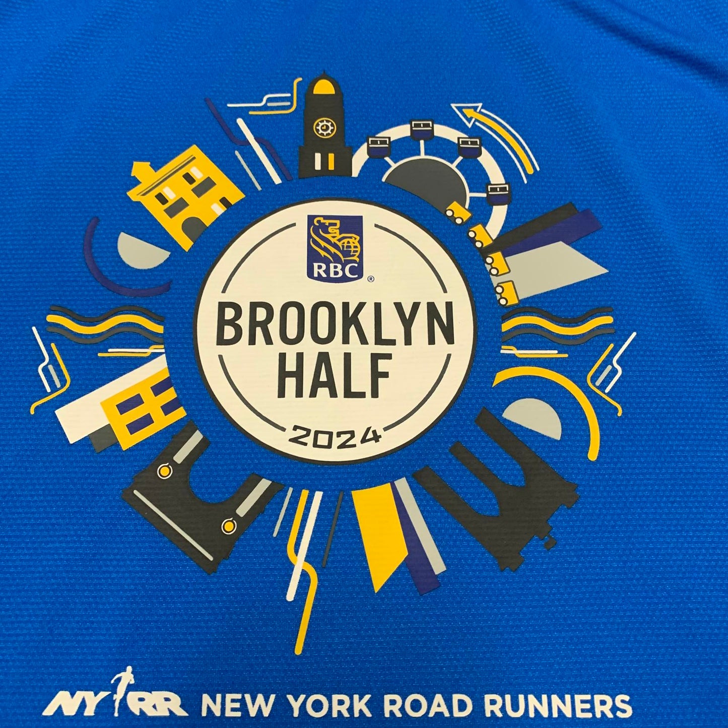 New Balance Women's Size M Royal Blue Brooklyn Half 2024 Running T-Shirt