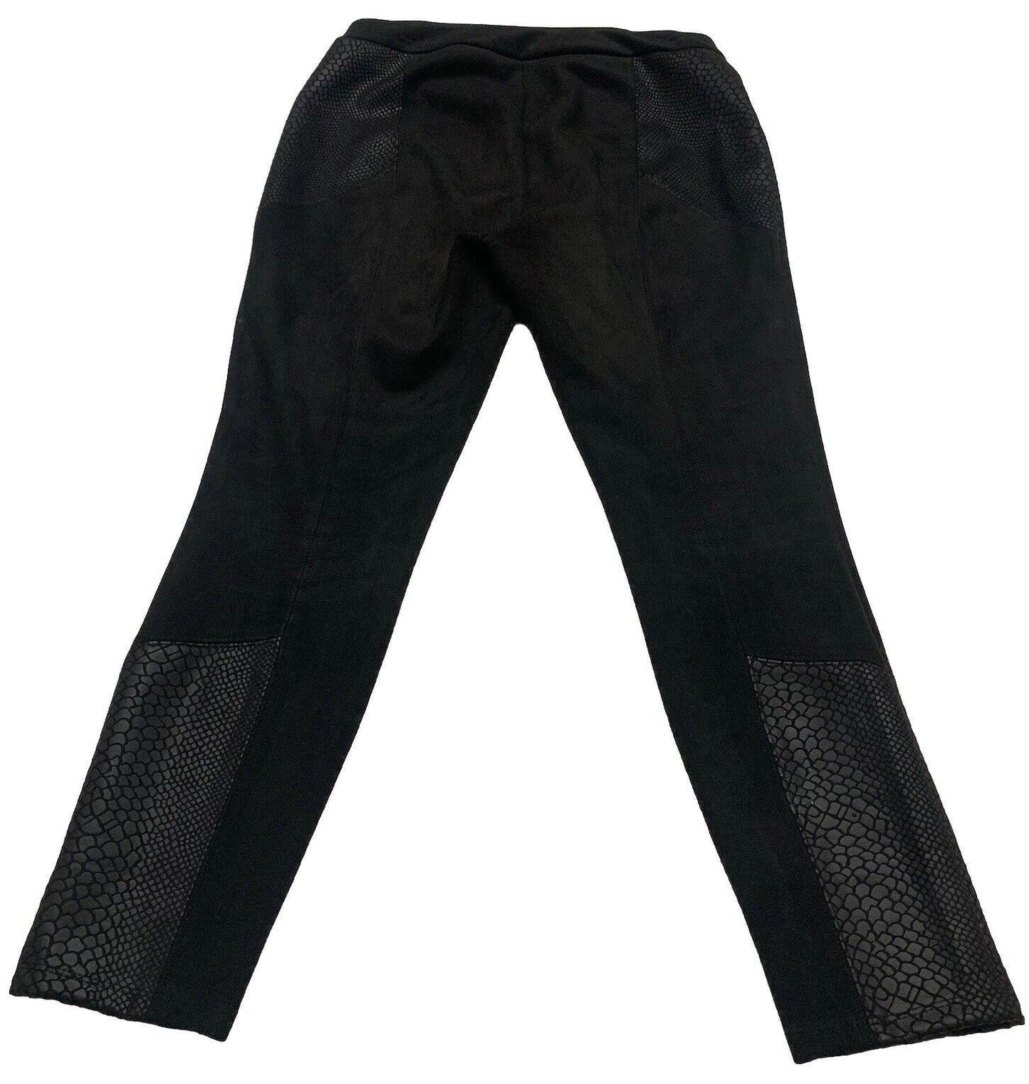 Andrew Marc NY Women's M Pull On Snake Print Black Pants