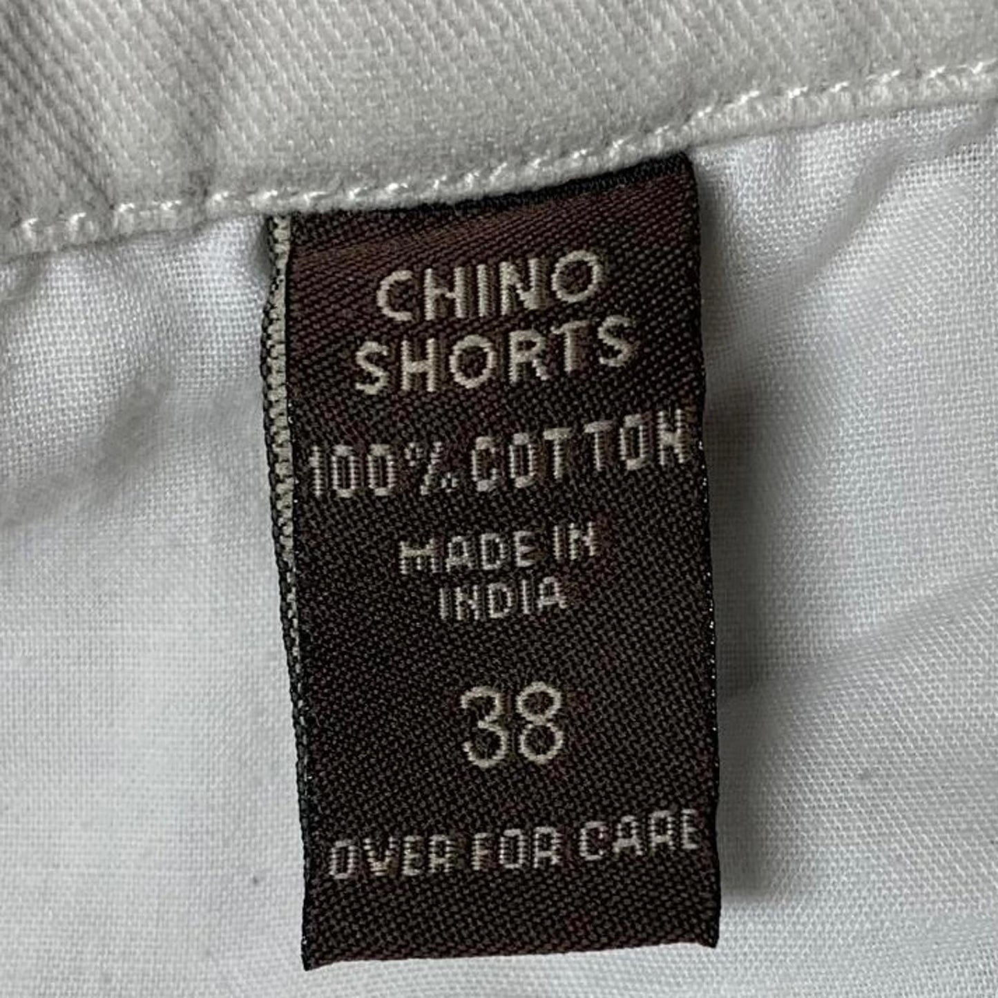 Classic Chinos Men's Beige Sz 38 Shorts Flat Front Casual 100% Cotton W37 India