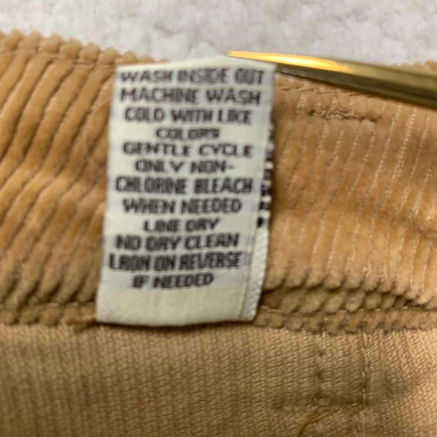 Hot Kiss Women's Size 0 Tan Corduroy Mini Skirt