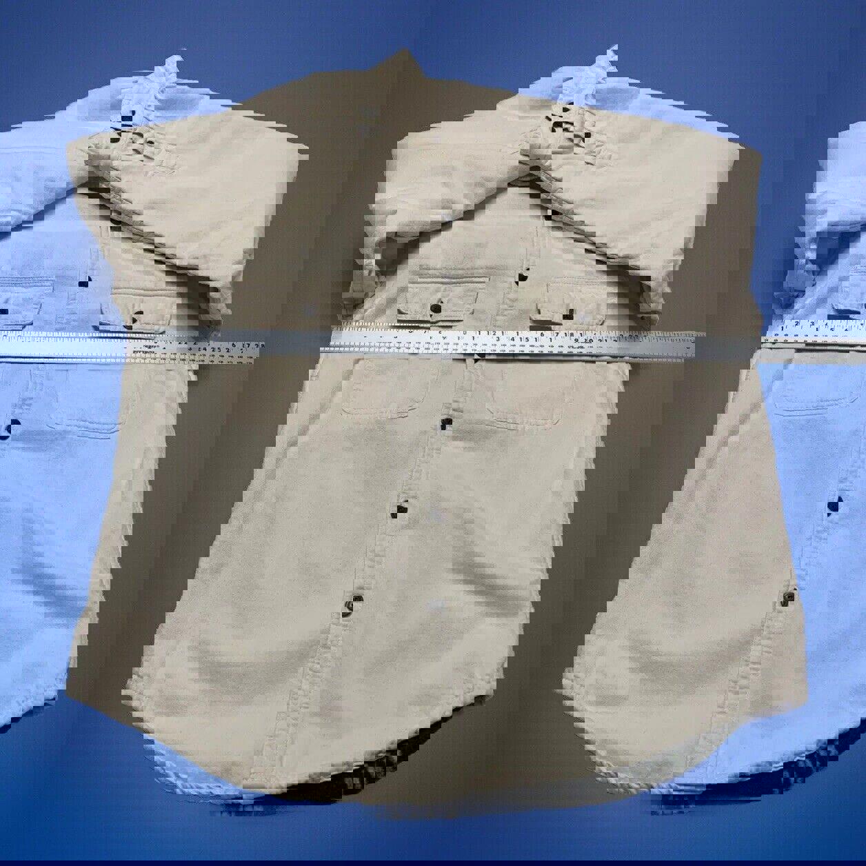 Berkley & Jensen Men’s Large Bone White Lined Shacket Shirt