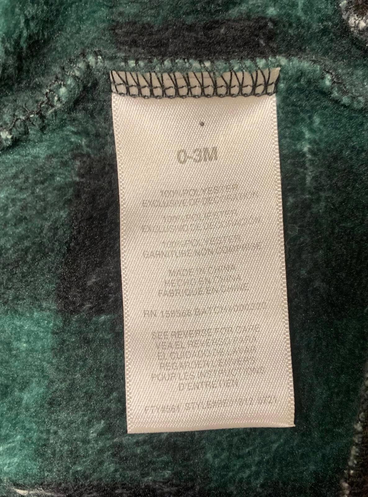 Emporio Baby Unisex 0-3 Months Green Plaid Fleece Vest