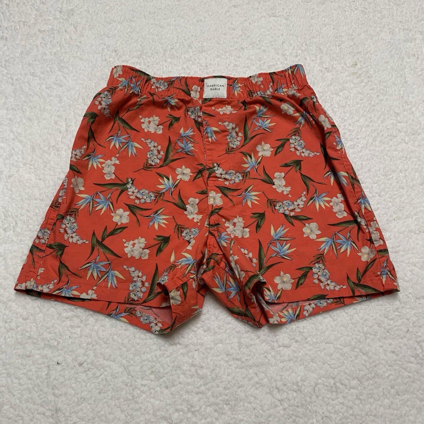 American Eagle Boxer Shorts Floral Print Stretch SIZE XS 26-28