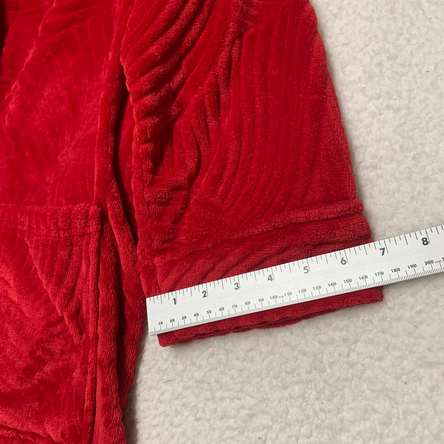 Charter Club Intimates Womens Size M/L Red Fleece Robe