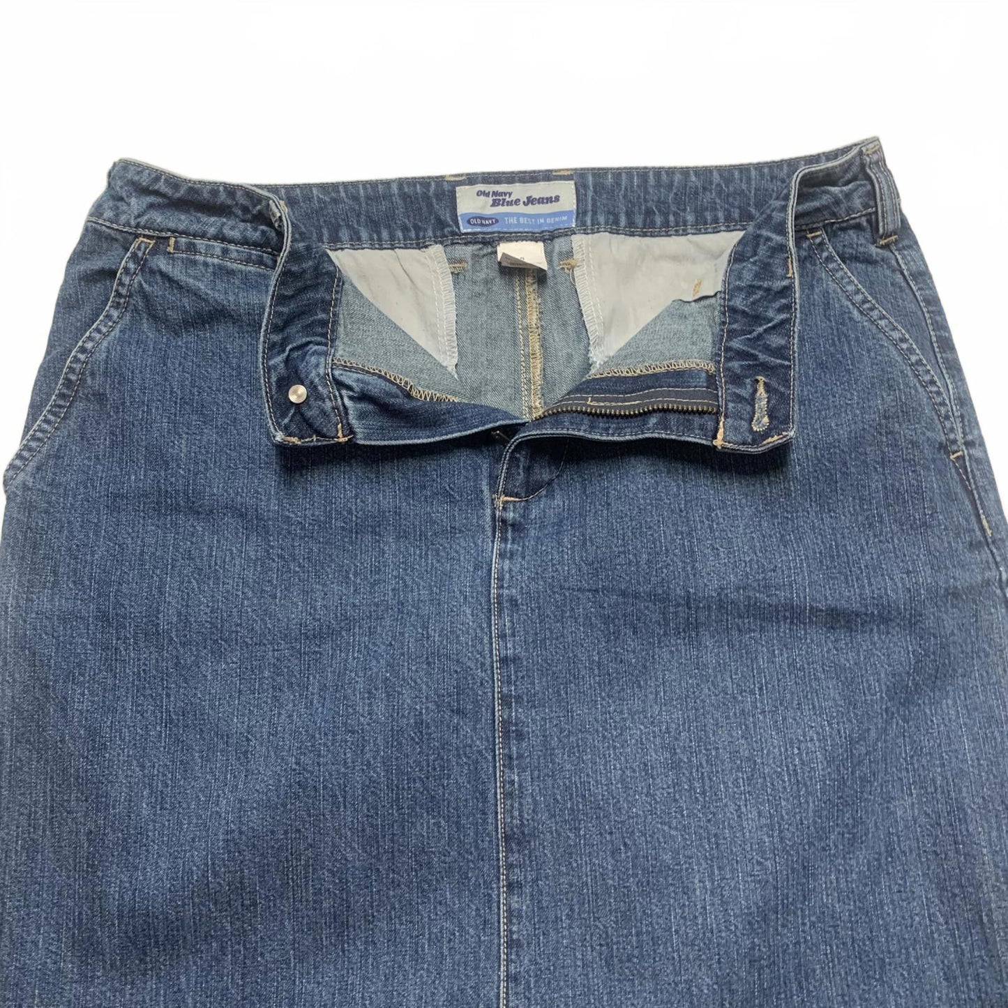 Old Navy Women’s Size 8 Classic Blue Denim Maxi Jean Skirt