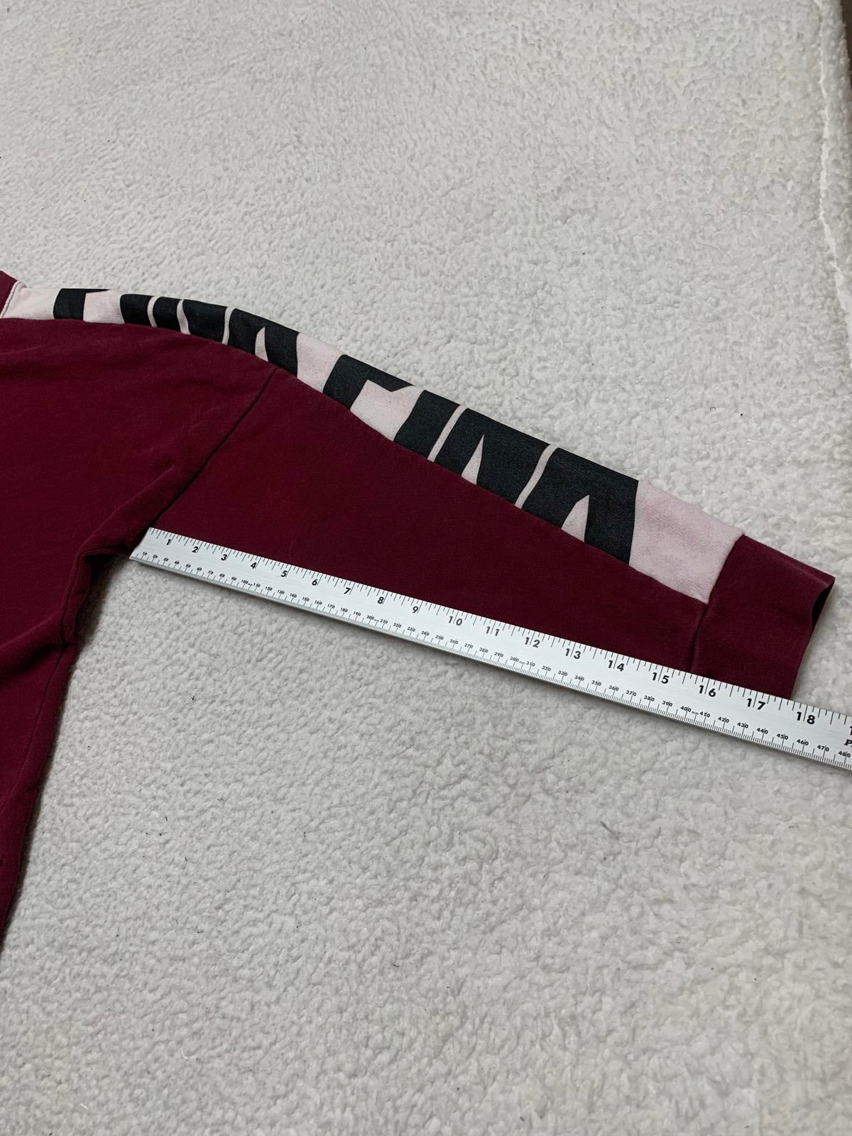 PINK Womens Size Medium Burgundy Pullover Logo Sweatshirt
