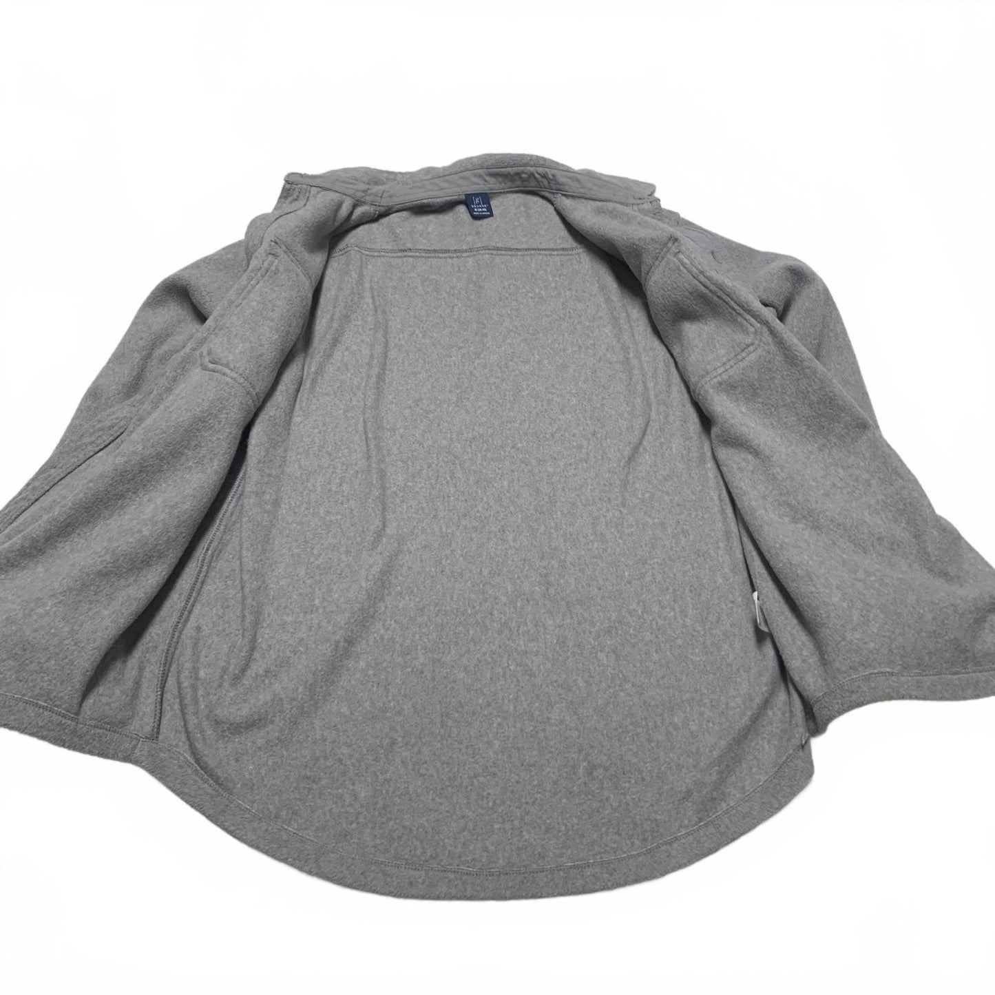 George Men’s Size Medium (38-40) Gray Button-Up Flannel Shirt