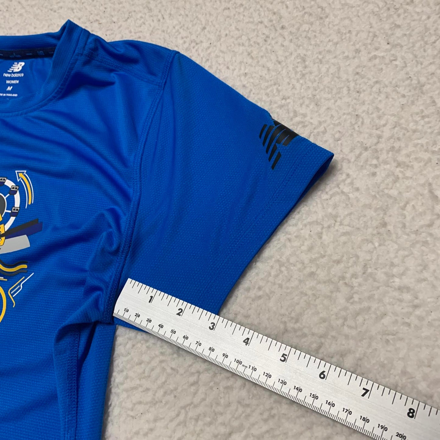 New Balance Women's Size M Royal Blue Brooklyn Half 2024 Running T-Shirt