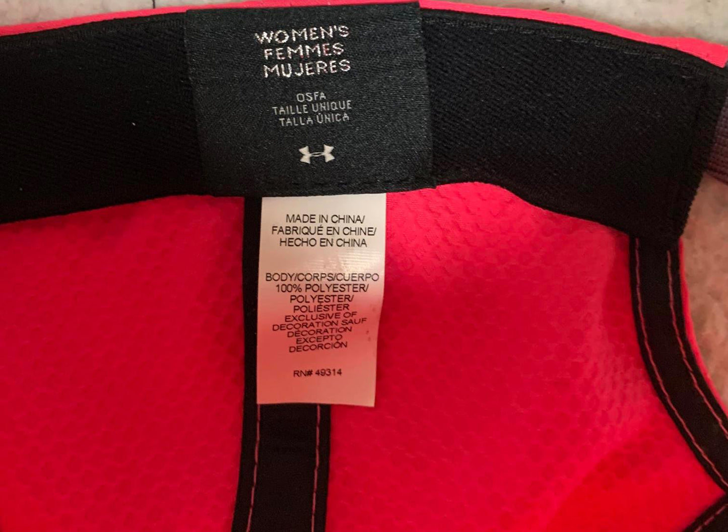 Under Armour US Open Women's One Size Fits All Neon Pink Hat