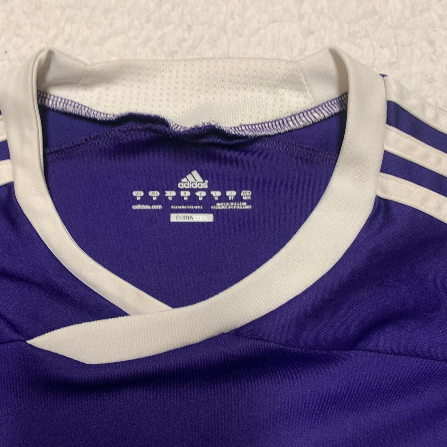 Adidas Clima Cool Men's Medium Purple Soccer Jersey