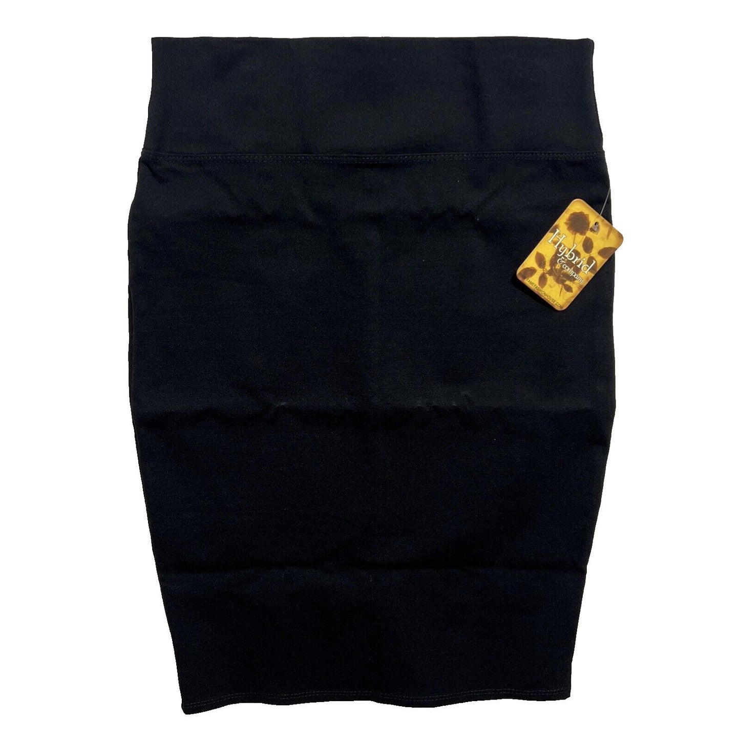 Hybrid & Company Women’s Large Black Skirt Spandex Pencil Cut Work Office